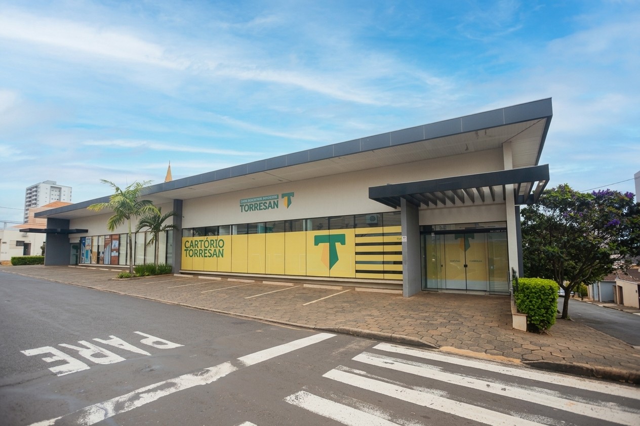 Fachada do Cartório Torresan em Lençóis Paulista
